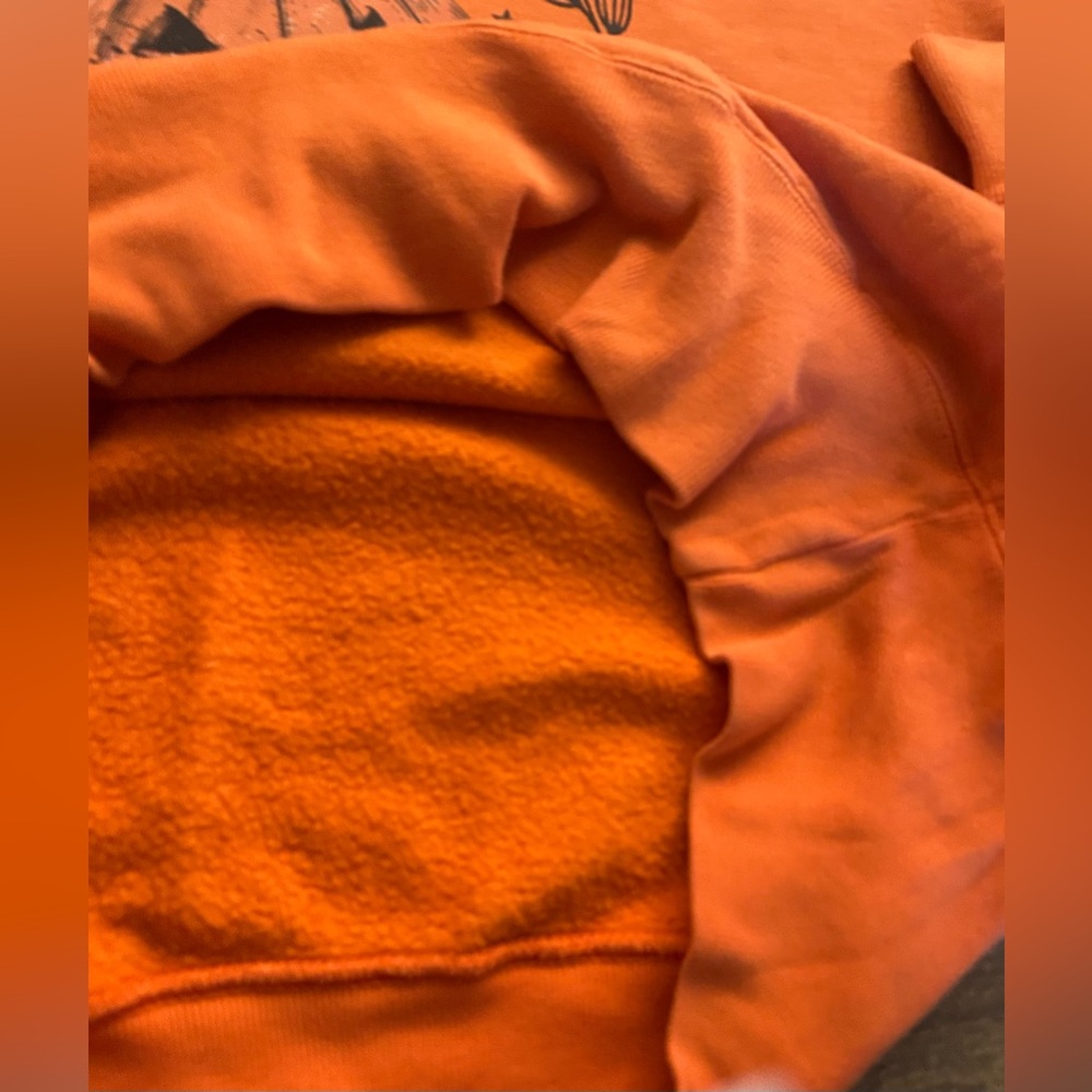 GAP Retro Vintage Orange Repurposed Halloweentown Sweatshirt Oversized - Picture 7 of 12